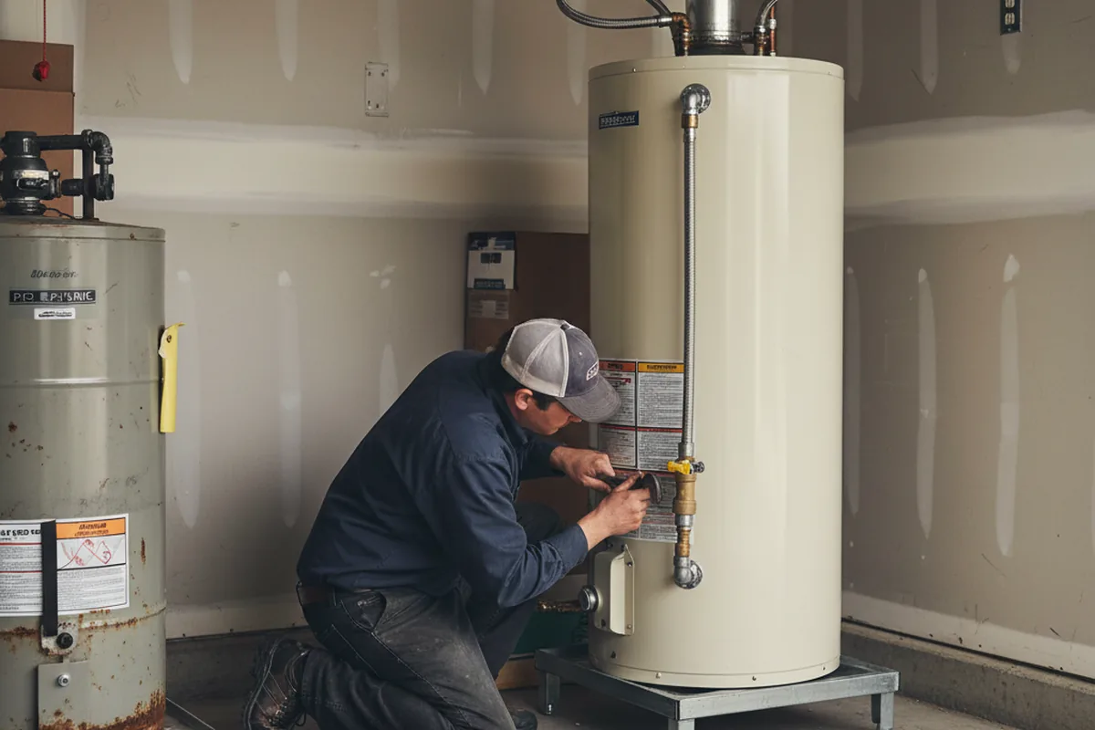Water heater and shutoff valve replacement in Fountain Inn